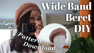 How I made My Super Warm & Cozy Winter Beret Hat【FREE PATTERN】Hat DIY