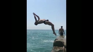 Прыжки в воду | Абхазия 2017