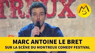 Marc Antoine Le Bret  sur la scène du Montreux Comedy Festival