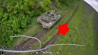 Homemade FPV Drone Take Out Russia's Most Modern T-90M Tank