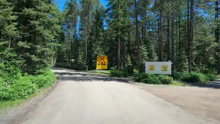 4K Driving from Kalispell to the KOA in Whitefish, Montana