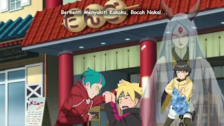 Himawari membuat Daemon Takut dengan kekuatan mengerikan seperti kerasukan Kaguya, Boruto Chapter 77