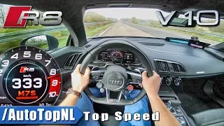 AUDI R8 V10 PLUS | AUTOBAHN POV 333KM/H | ACCELERATION & TOP SPEED by AutoTopNL