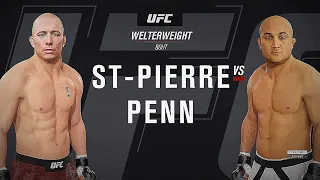 Georges St-Pierre Vs BJ Penn : EA Sports UFC 4 Gameplay  (EA Access 10 Hour Trial)