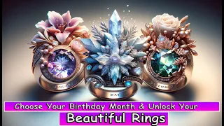 Choose Your Birth Month & See Your Beautiful Rings🎂💍 | Elegant Rings💗 | Girls Gifts🎁 |