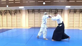 Рётэ дори кокю нагэ. Айкидо. АйКиКай. Ryote dori kokyu nage