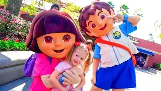 Amusement Family Fun Park and funny playtime with cute kids Video for children
