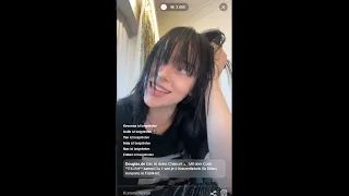 billie eilish answers questions about her fragrance livestream douglas 06/02/22