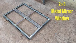 How To Make Simple Design Window || इस खिड़की मे शीशा लगाए या फाइबर शीट || Metal Window