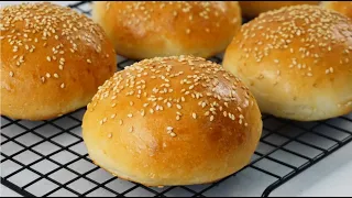 No Knead Potato Burger Buns | Soft And Fluffy