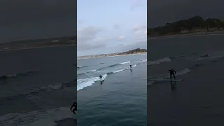 First #surfing video ever from the Monterey wharf!