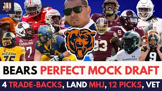 Bears 12-PICK MOCK DRAFT post NFL Combine. 4 Trades, 12 picks, 1 VET. Mock Draft 10.0