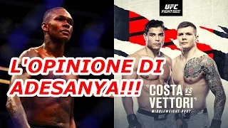 ISRAEL ADESANYA pronostica MARVIN VETTORI contro PAULO COSTA e li PRENDE per il culo