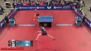 Timo Boll vs Wang Xi (German League 2015)