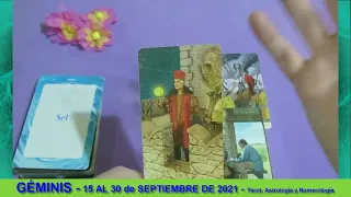 Géminis 15 al 30 de septiembre de 2021 - Trabaja Por Tus Propios Sueños