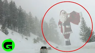 TOP 5 SANTA CLAUS CAUGHT ON CAMERA & SPOTTED IN REAL LIFE! 1