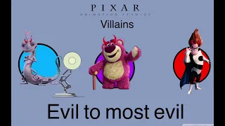 Pixar Villains: evil to most evil 🛋🏀😈