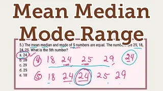 Mean Median Mode Range [Civil Service Exam Math Reviewer or any Math exam]