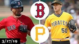 Boston Red Sox vs Pittsburgh Pirates Highlights | March 17, 2019 | Spring Training