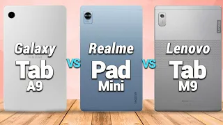 Samsung Galaxy Tab A9 Vs. Realme Pad Mini Vs. Lenovo Tab M9