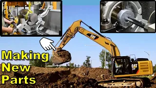 Making a Replacement Excavator Bucket Pivot Tube - Machining - Large Piece Work