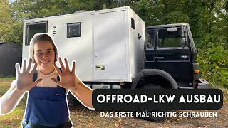 Küche, Sitzbänke und erste Reparaturen am LKW | Wohnmobil Ausbau Serie