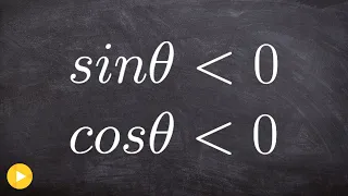 Determine your quadrant when given constaints on sine and cosine