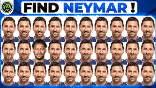 Where is Neymar Jr ? Hard Football Quiz - Find Ronaldo ? Messi ? Mbappe ? | Football Quiz 2024