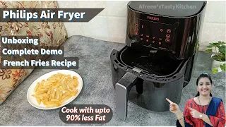 Philips Air Fryer HD9252/70 | Unboxing | Demo | French Fries Recipe | Afreen's Tasty Kitchen