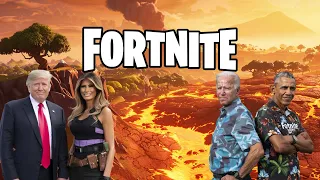 Presidents Play Fortnite but the Floor is Lava!!!
