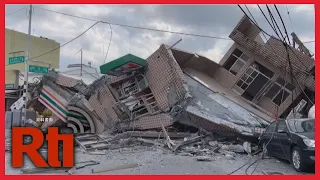VIDEO: Magnitude 6.8 earthquake brings down building in Hualien | Taiwan News | RTI
