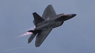 F-22 Raptor Twilight Demo! Battle Creek Airshow 2023