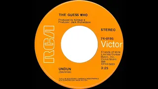 1969 HITS ARCHIVE: Undun - Guess Who (stereo 45)