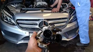 mercedes c200 thermostat replacement