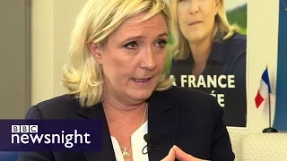 Brexit makes far-right stronger, says Marine Le Pen - BBC Newsnight