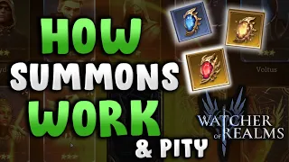 HOW SUMMONS & PITY WORK!  Track Your Progress!  Watcher of Realms