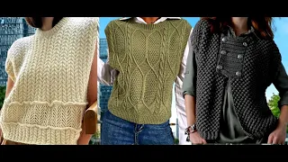 Клевые🔥жилеты вязаные, кофта-жилет, безрукавки.Cool👍knitted vests, sweater vests, sleeveless vests.