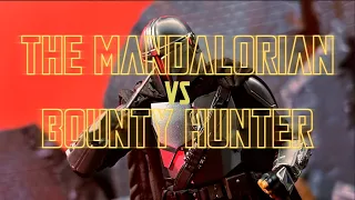 The Mandalorian vs Bounty Hunter- STAR WARS Stop Motion Fight