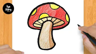 #29 How to Draw a Mushroom - Easy Drawing Tutorial