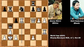 Amazing Attack: Alexey Shirov vs Kirill Kuderinov - World Cup (2005)