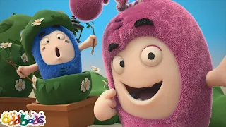 Photobombing! | ODDBODS | Moonbug Art for Kids Hub 🖌️