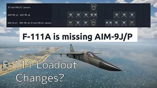 F-111 Bug Reports Passed to Devs | War Thunder