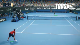 Top Spin 2K25 - Roger Federer Vs Serena Williams I Australian Open I Legend Difficulty (PS5)