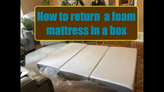 How to Return a Foam Mattress in a Box