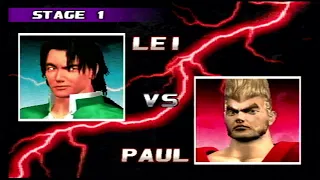 Ps1 Tekken 3 long play noob game still try to win ps1 in 2024