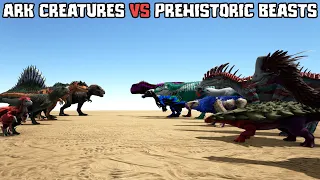 Ark Creatures vs Prehistoric Beasts