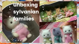 unboxing: sylvanian families/ternurines