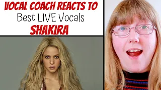 Vocal Coach Reacts to Shakira Best LIVE Vocals