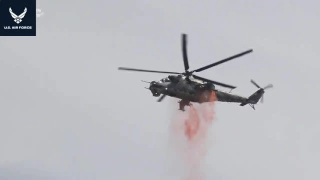 Fighters | Fighter Jet | Czech GUNSHIP Mil MI-24 HIND - TEXEL AIRSHOW 2015