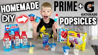 DIY Homemade Popsicles PRIME Gatorade Powerade